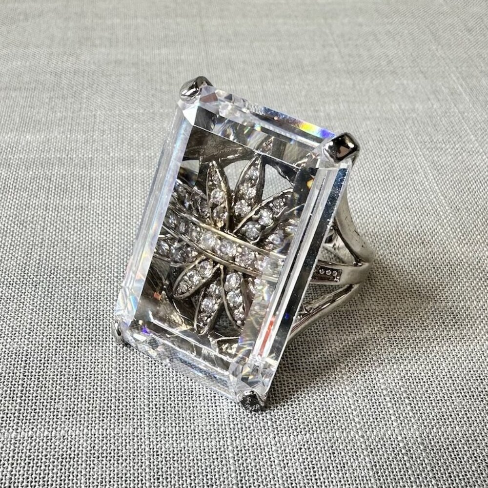 Marie Osmond Simulated Diamond Fashion Ring for QVC